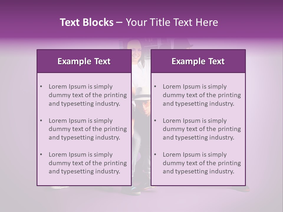 Trendy Gesture Female PowerPoint Template