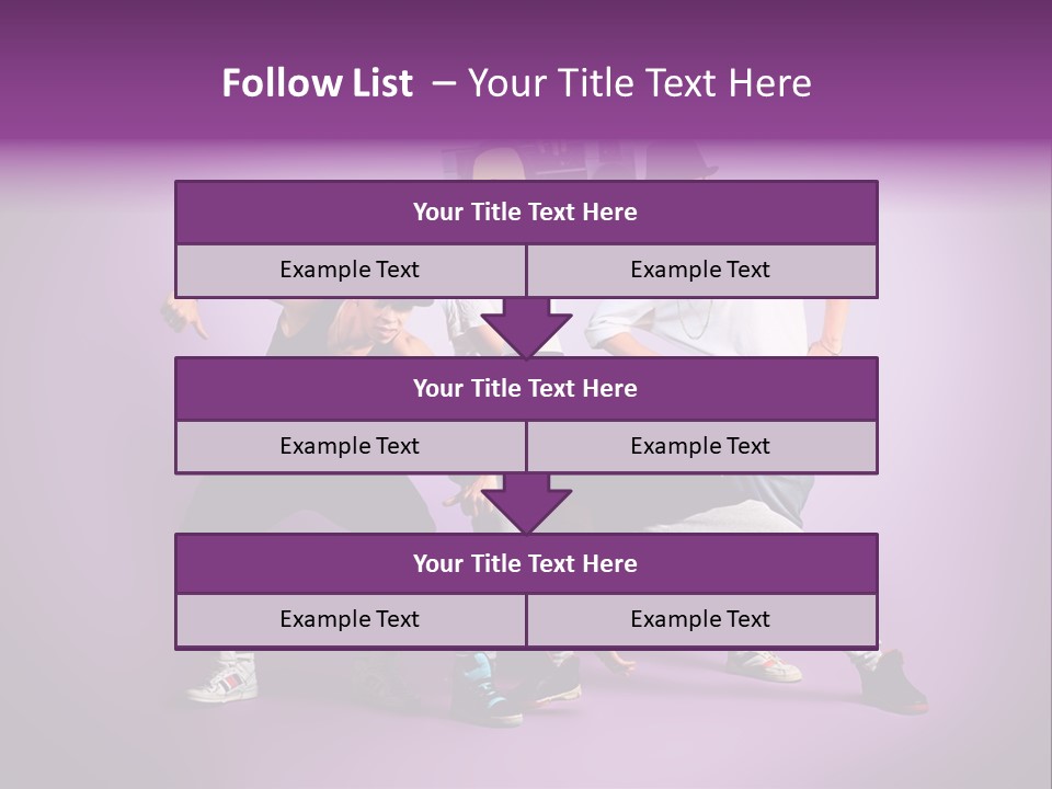 Trendy Gesture Female PowerPoint Template