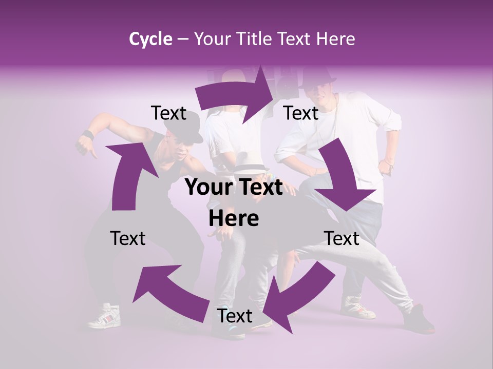 Trendy Gesture Female PowerPoint Template