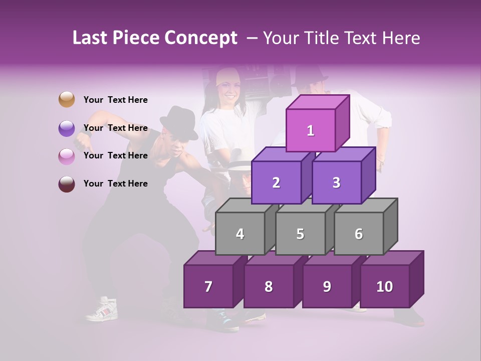 Trendy Gesture Female PowerPoint Template