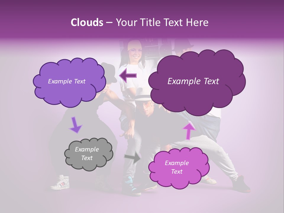 Trendy Gesture Female PowerPoint Template