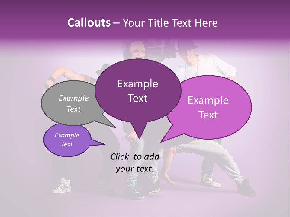 Trendy Gesture Female PowerPoint Template