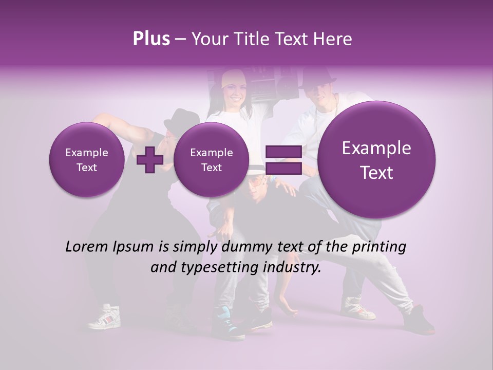 Trendy Gesture Female PowerPoint Template