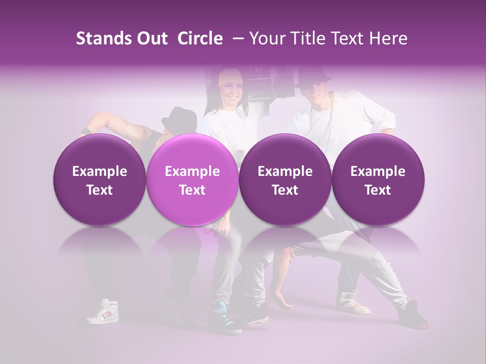 Trendy Gesture Female PowerPoint Template