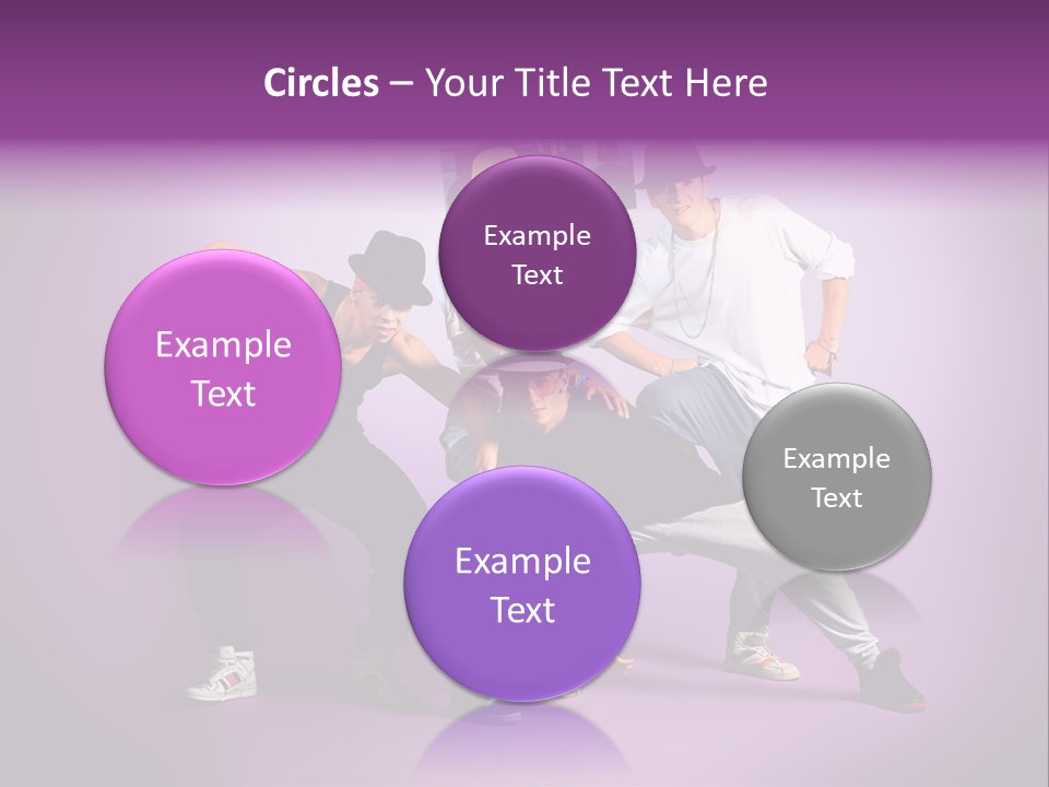 Trendy Gesture Female PowerPoint Template