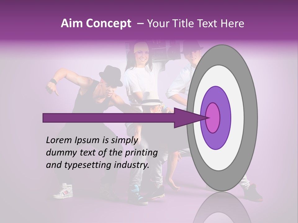 Trendy Gesture Female PowerPoint Template