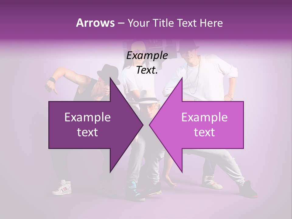 Trendy Gesture Female PowerPoint Template