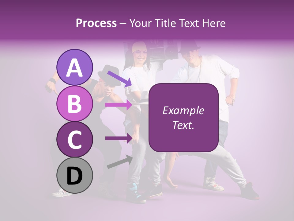 Trendy Gesture Female PowerPoint Template