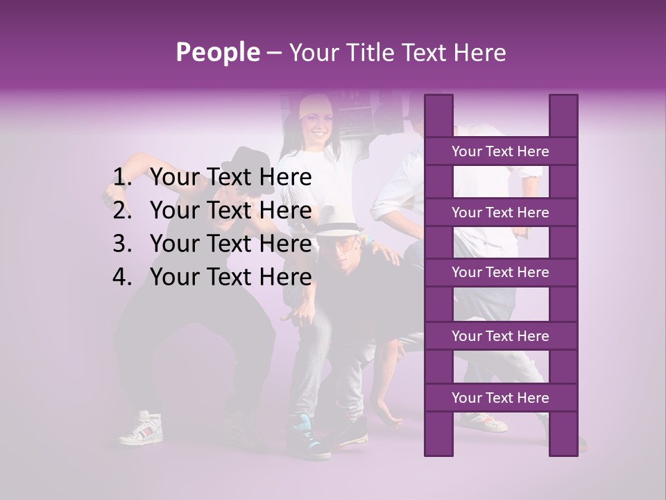 Trendy Gesture Female PowerPoint Template