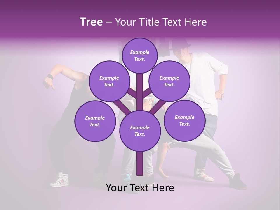 Trendy Gesture Female PowerPoint Template