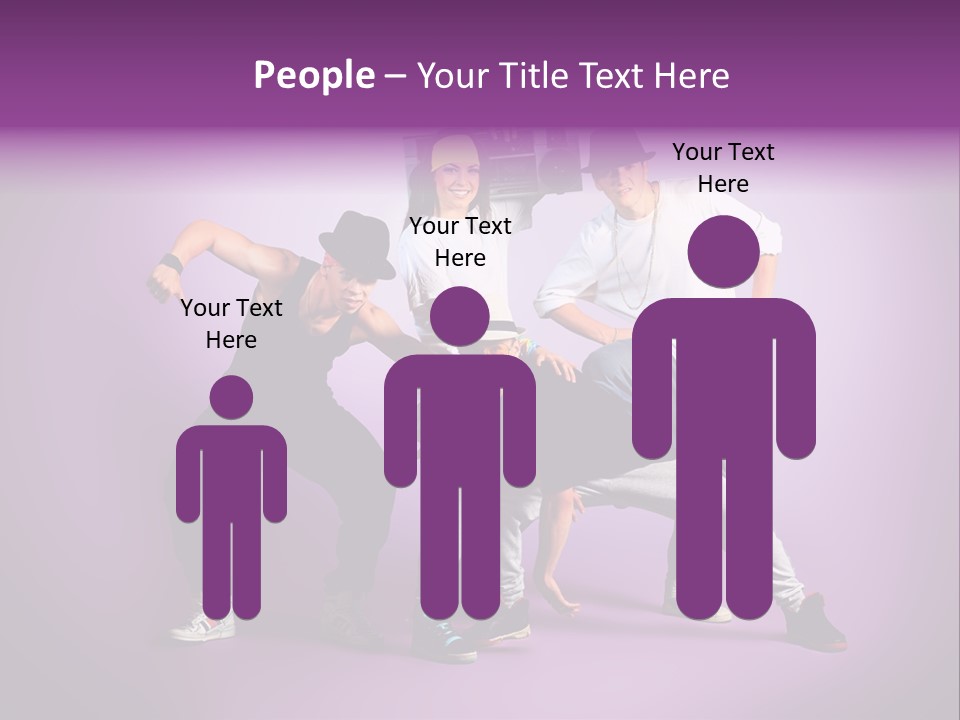 Trendy Gesture Female PowerPoint Template