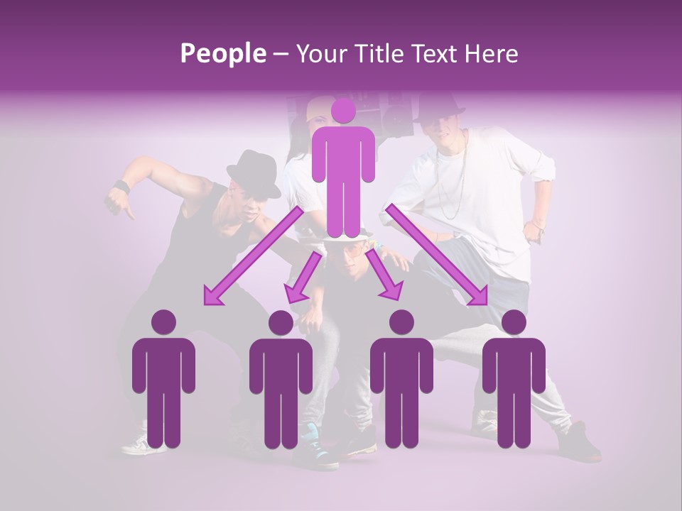 Trendy Gesture Female PowerPoint Template