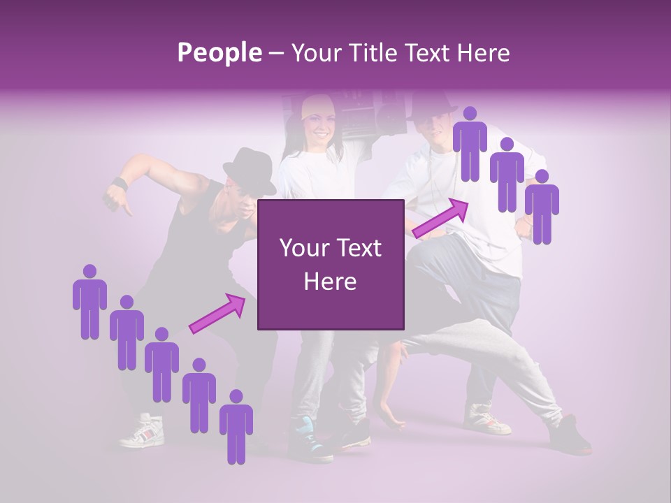 Trendy Gesture Female PowerPoint Template