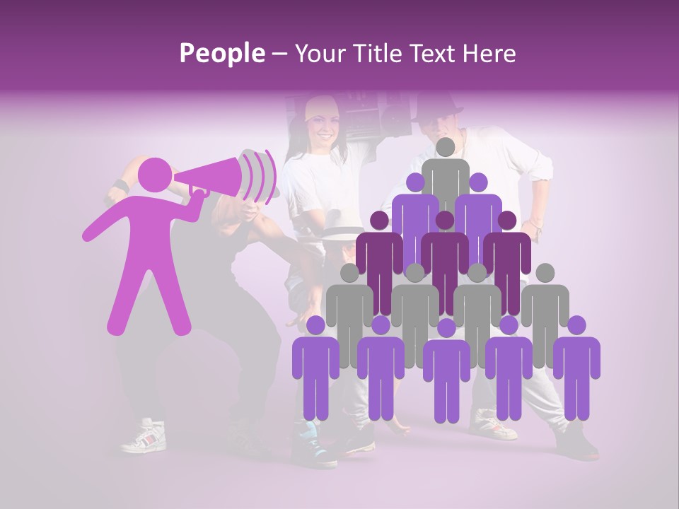 Trendy Gesture Female PowerPoint Template