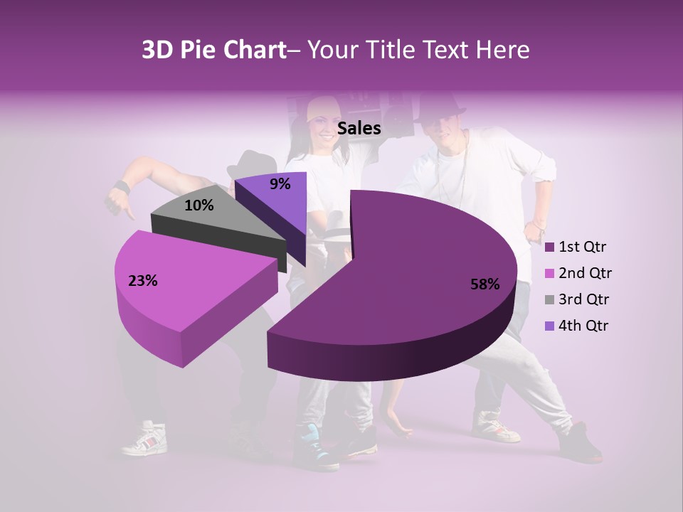Trendy Gesture Female PowerPoint Template
