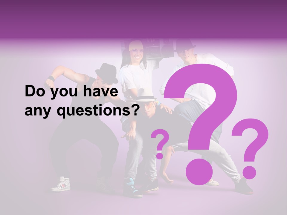 Trendy Gesture Female PowerPoint Template