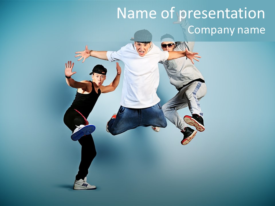 Guy Street Move PowerPoint Template