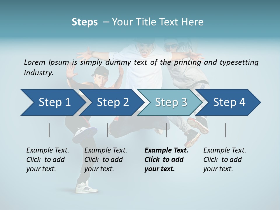 Guy Street Move PowerPoint Template