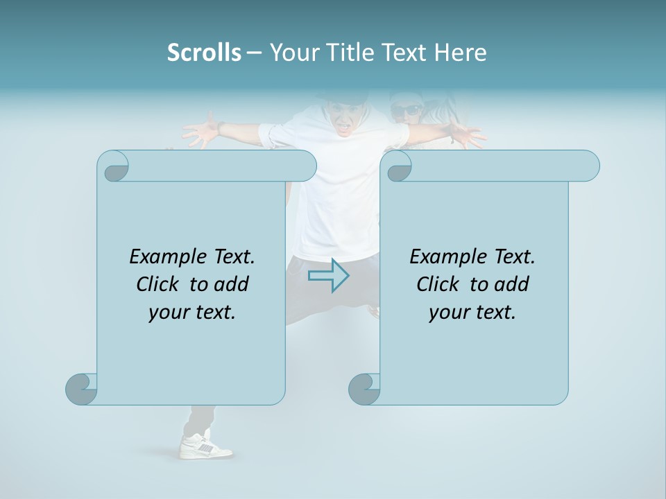 Guy Street Move PowerPoint Template