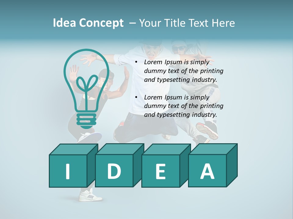 Guy Street Move PowerPoint Template