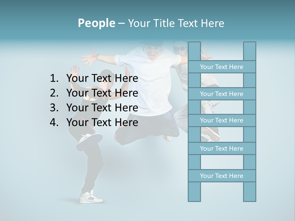 Guy Street Move PowerPoint Template