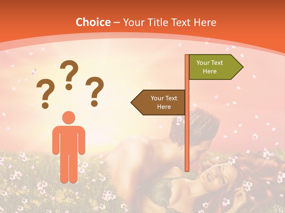 Bra Valentines Man PowerPoint Template