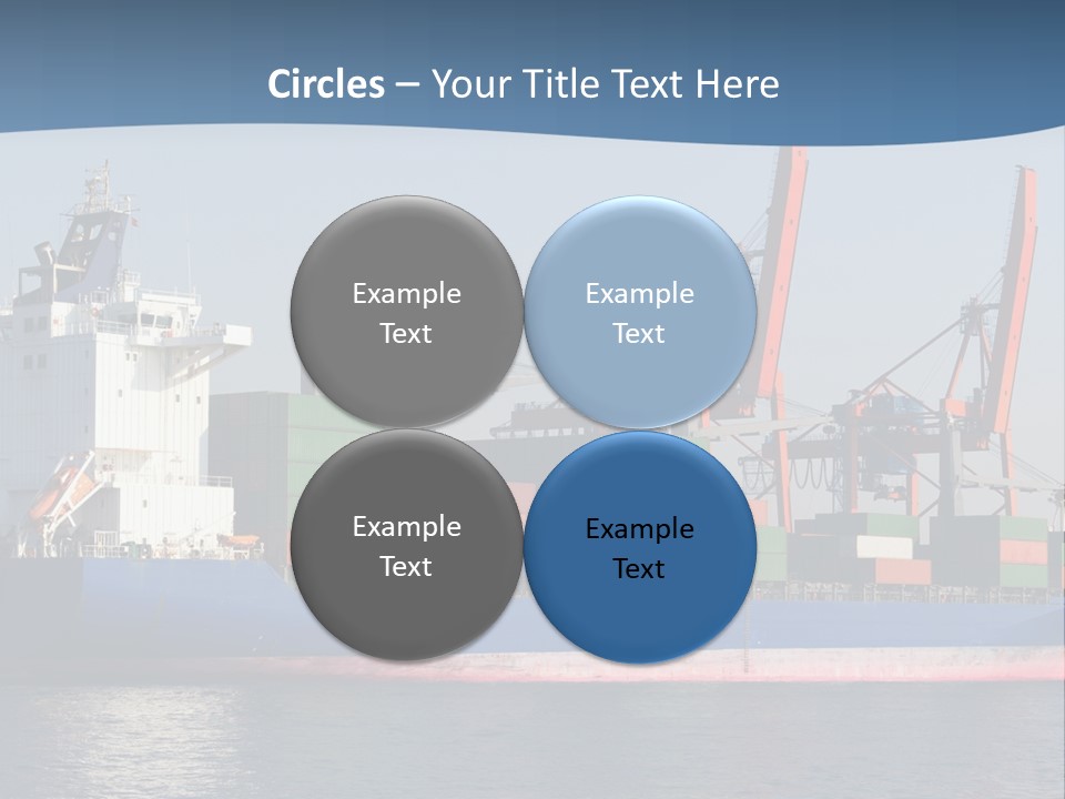 Sea Ship Business PowerPoint Template