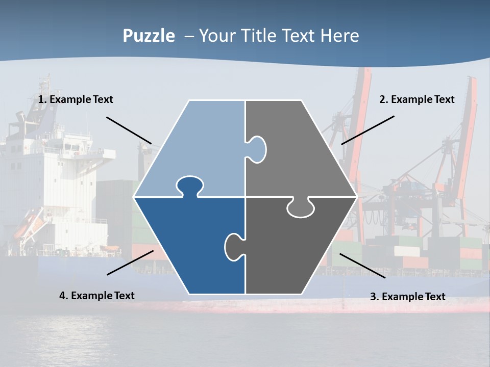 Sea Ship Business PowerPoint Template