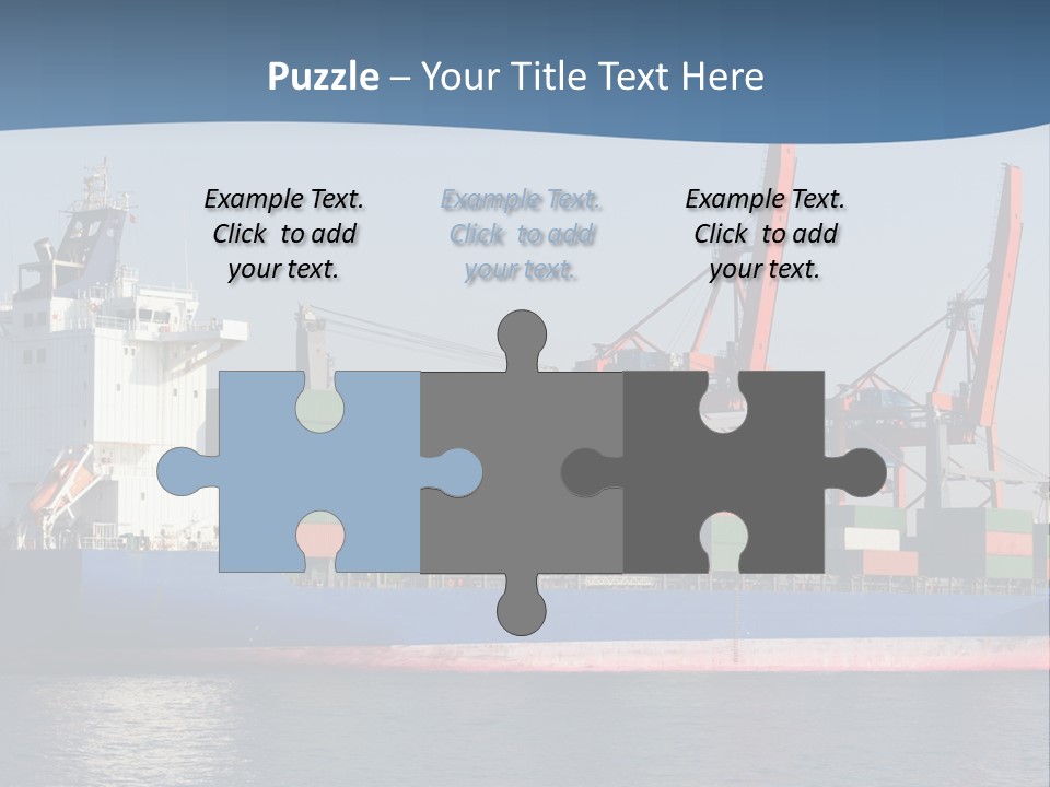 Sea Ship Business PowerPoint Template