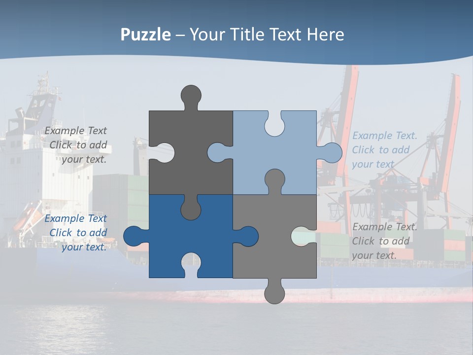 Sea Ship Business PowerPoint Template