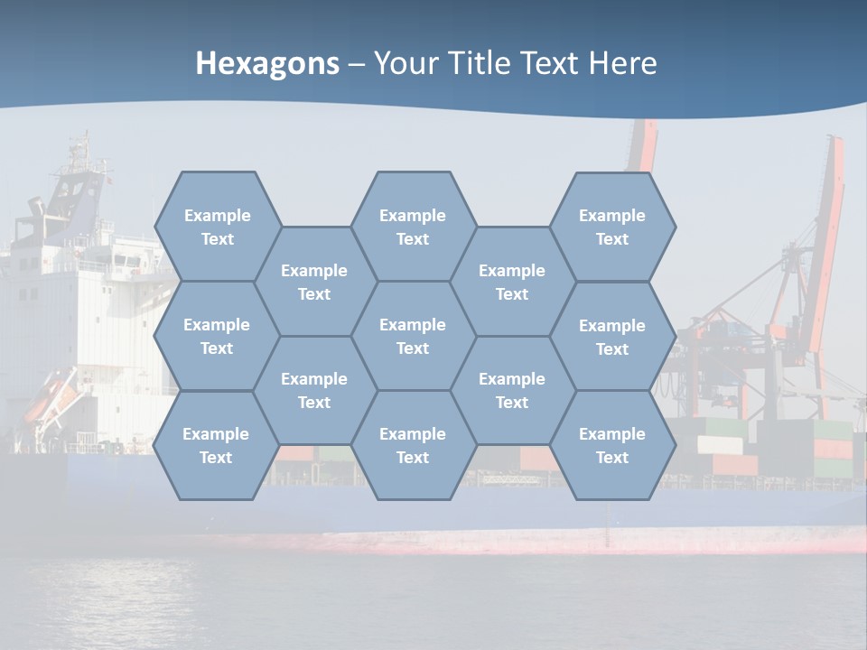Sea Ship Business PowerPoint Template
