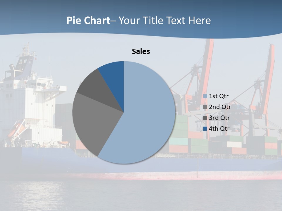 Sea Ship Business PowerPoint Template