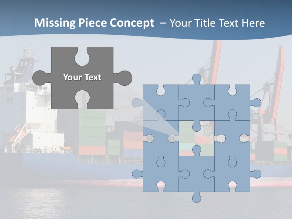 Sea Ship Business PowerPoint Template