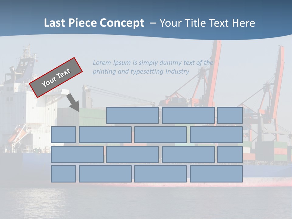 Sea Ship Business PowerPoint Template