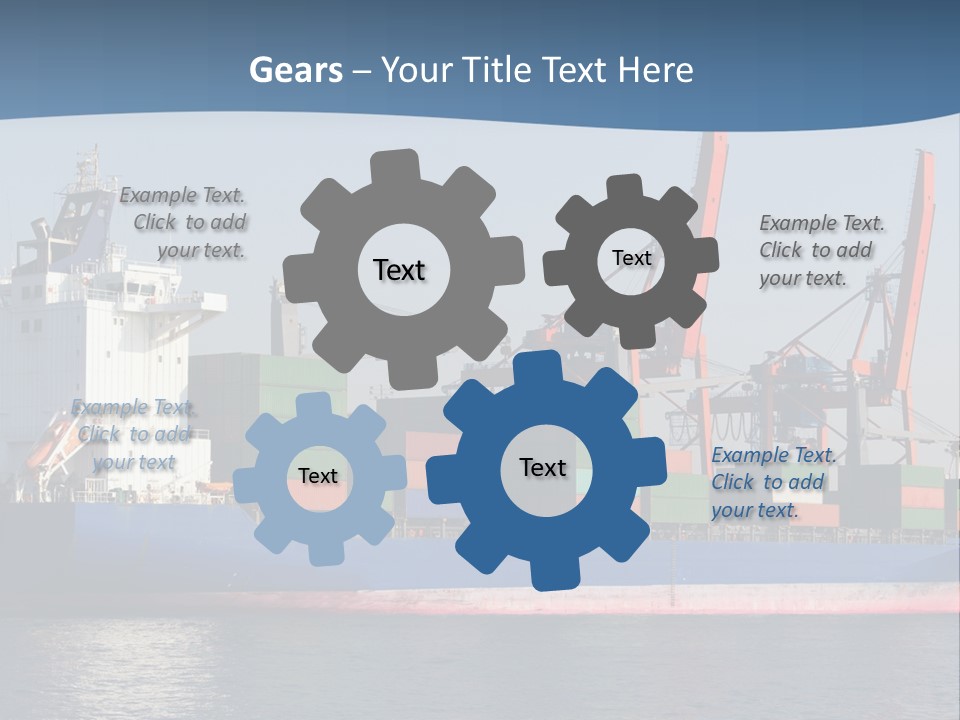 Sea Ship Business PowerPoint Template