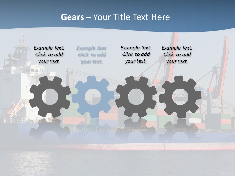 Sea Ship Business PowerPoint Template