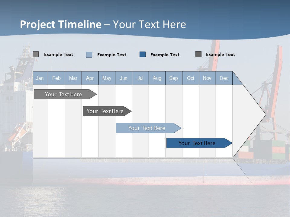 Sea Ship Business PowerPoint Template