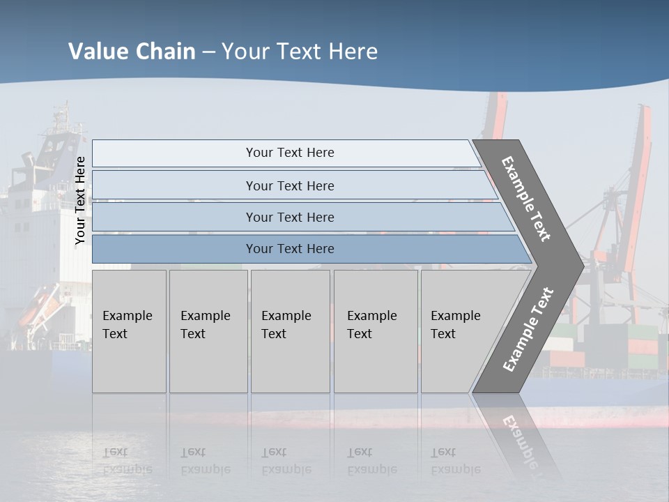 Sea Ship Business PowerPoint Template