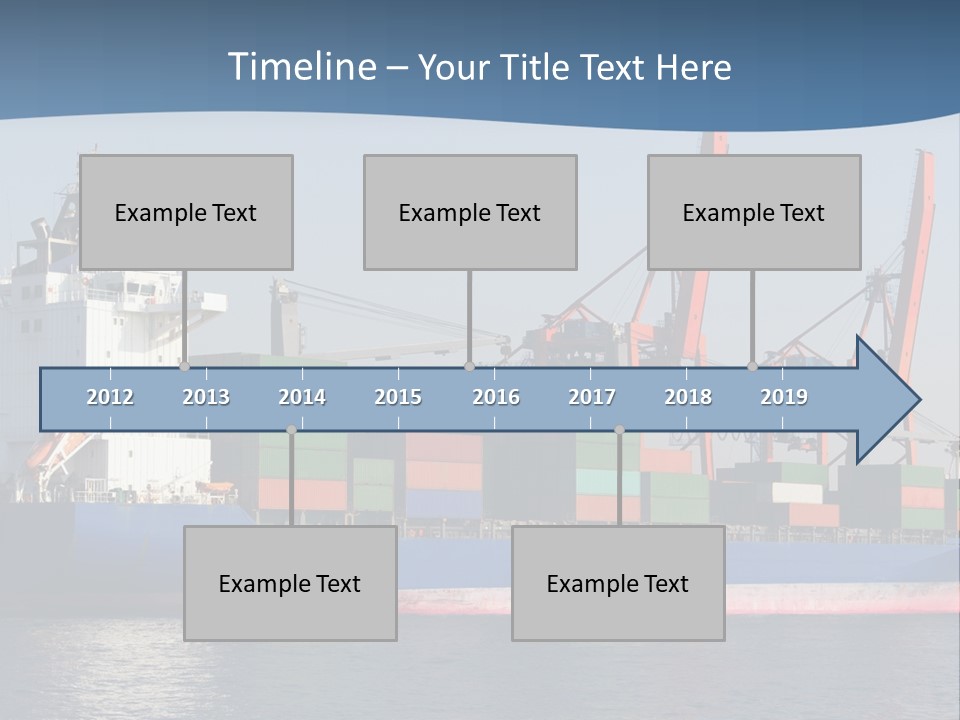 Sea Ship Business PowerPoint Template