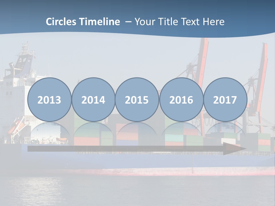 Sea Ship Business PowerPoint Template