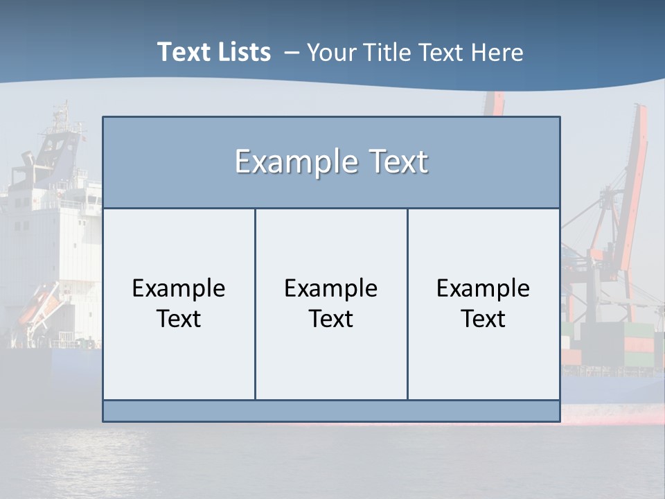 Sea Ship Business PowerPoint Template