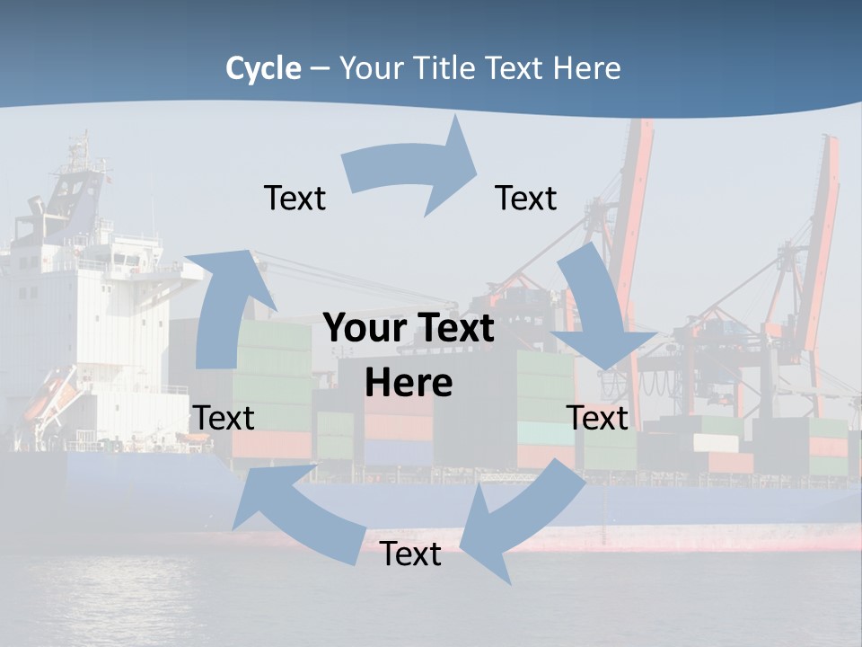 Sea Ship Business PowerPoint Template