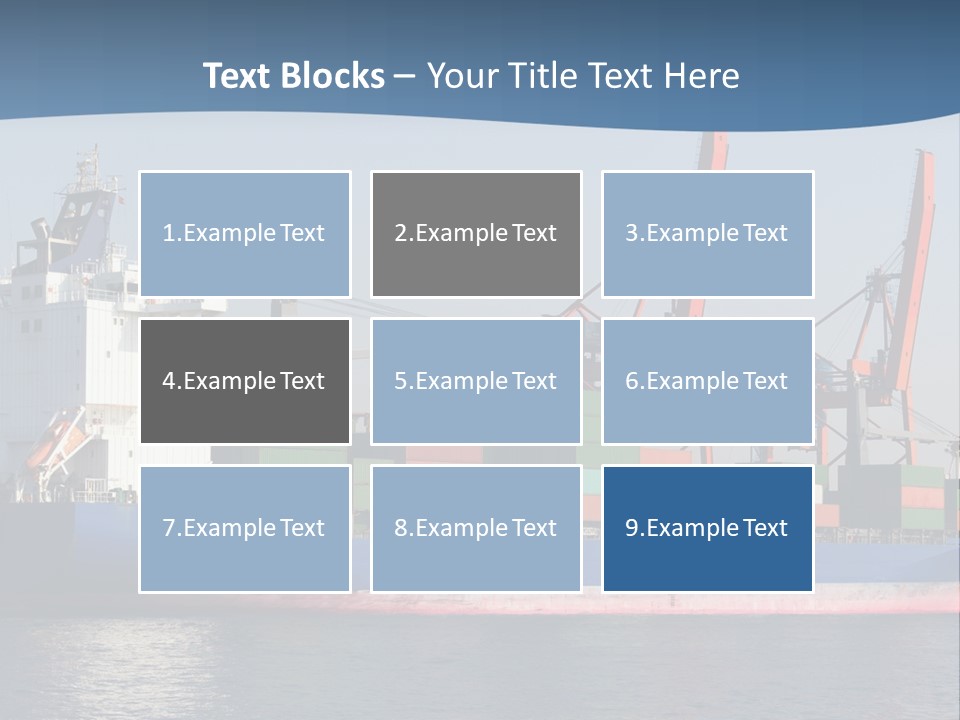Sea Ship Business PowerPoint Template