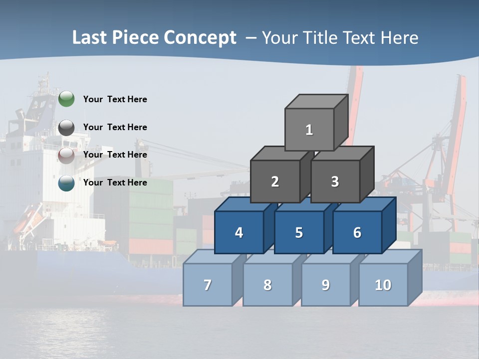 Sea Ship Business PowerPoint Template