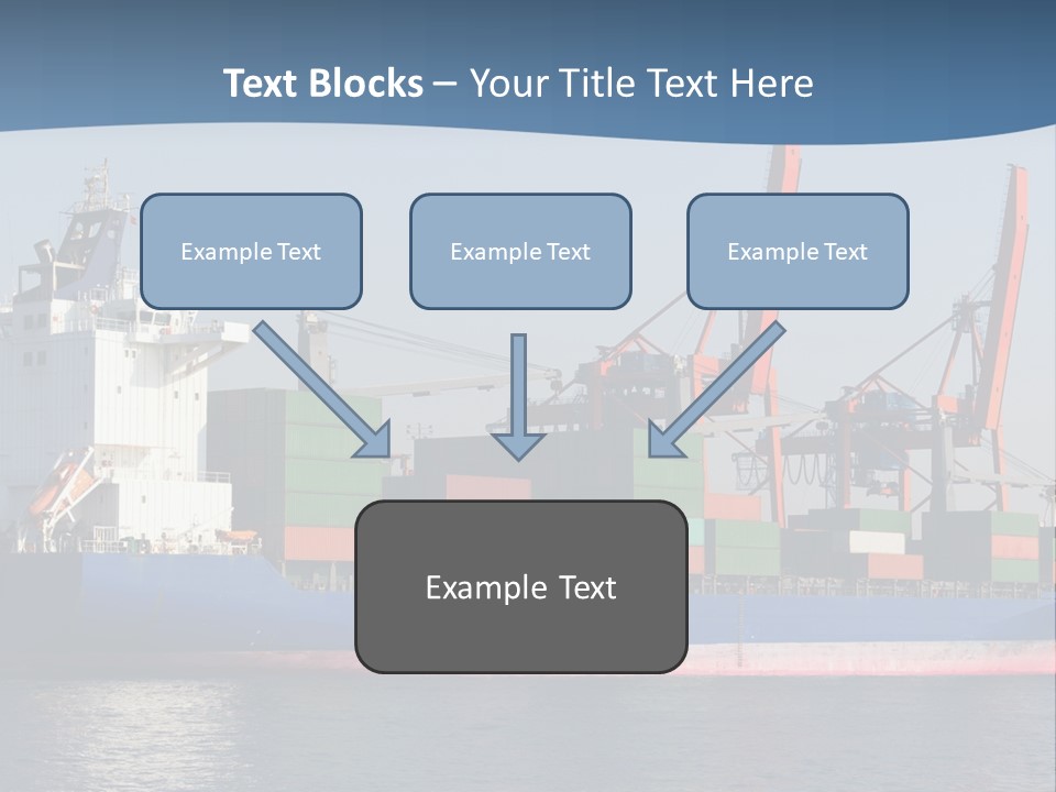 Sea Ship Business PowerPoint Template