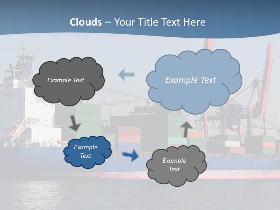 Sea Ship Business PowerPoint Template