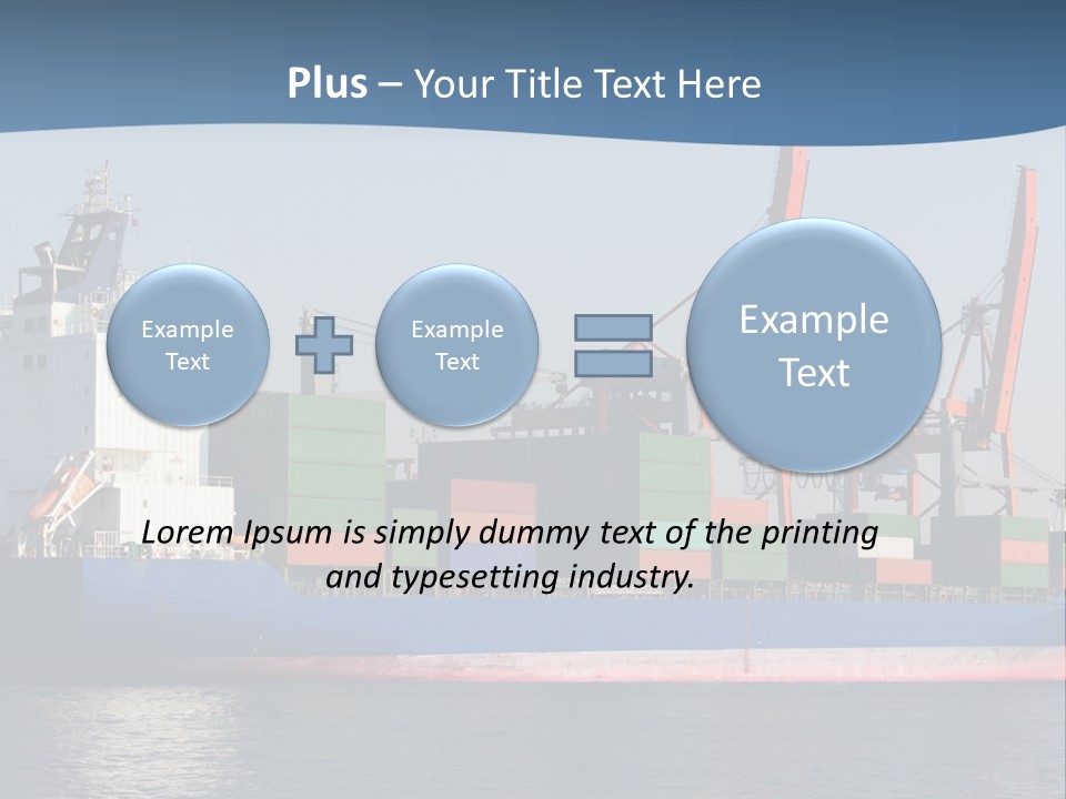 Sea Ship Business PowerPoint Template
