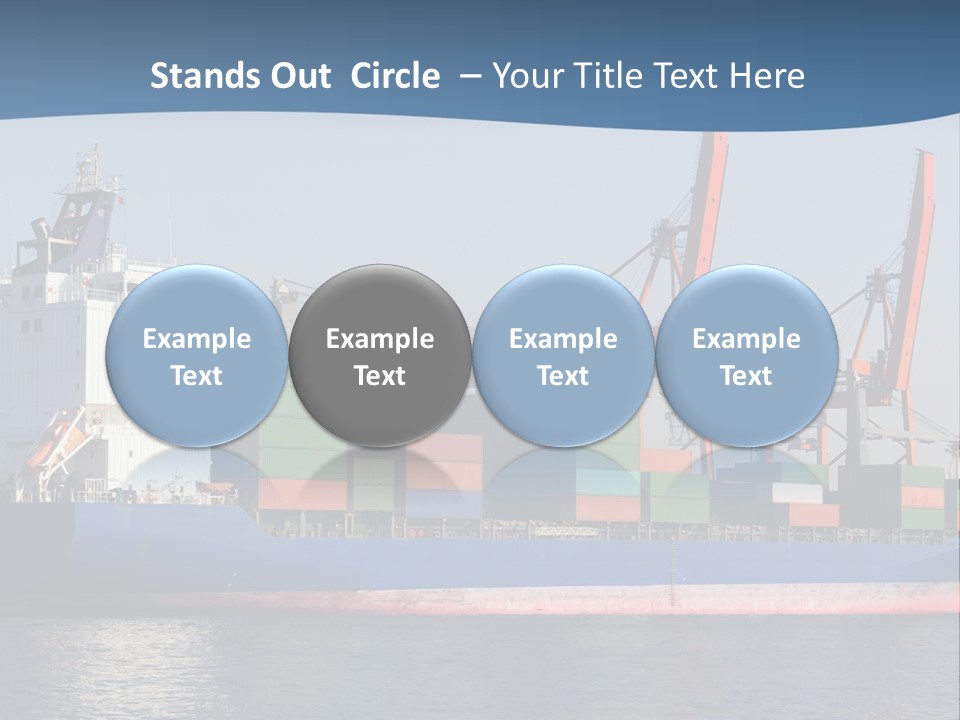 Sea Ship Business PowerPoint Template