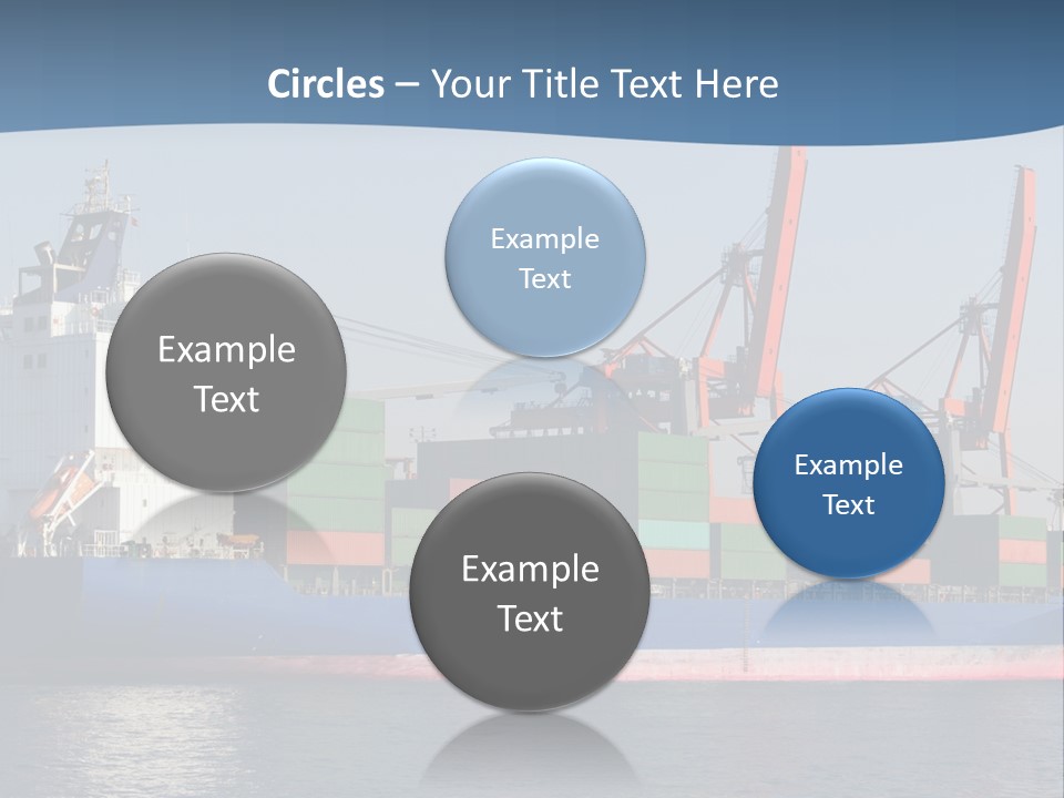 Sea Ship Business PowerPoint Template