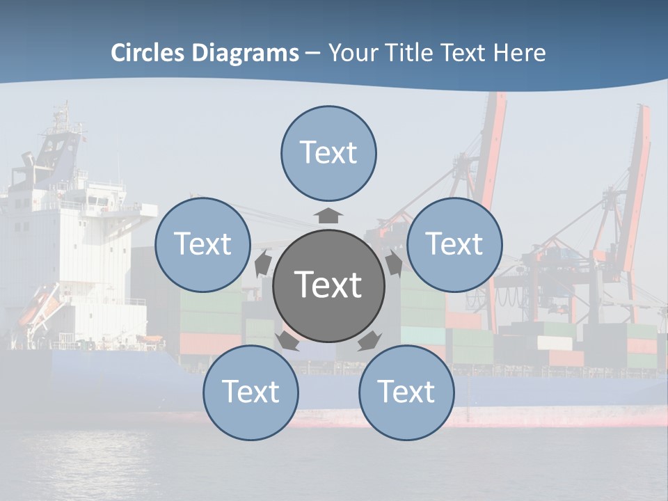 Sea Ship Business PowerPoint Template